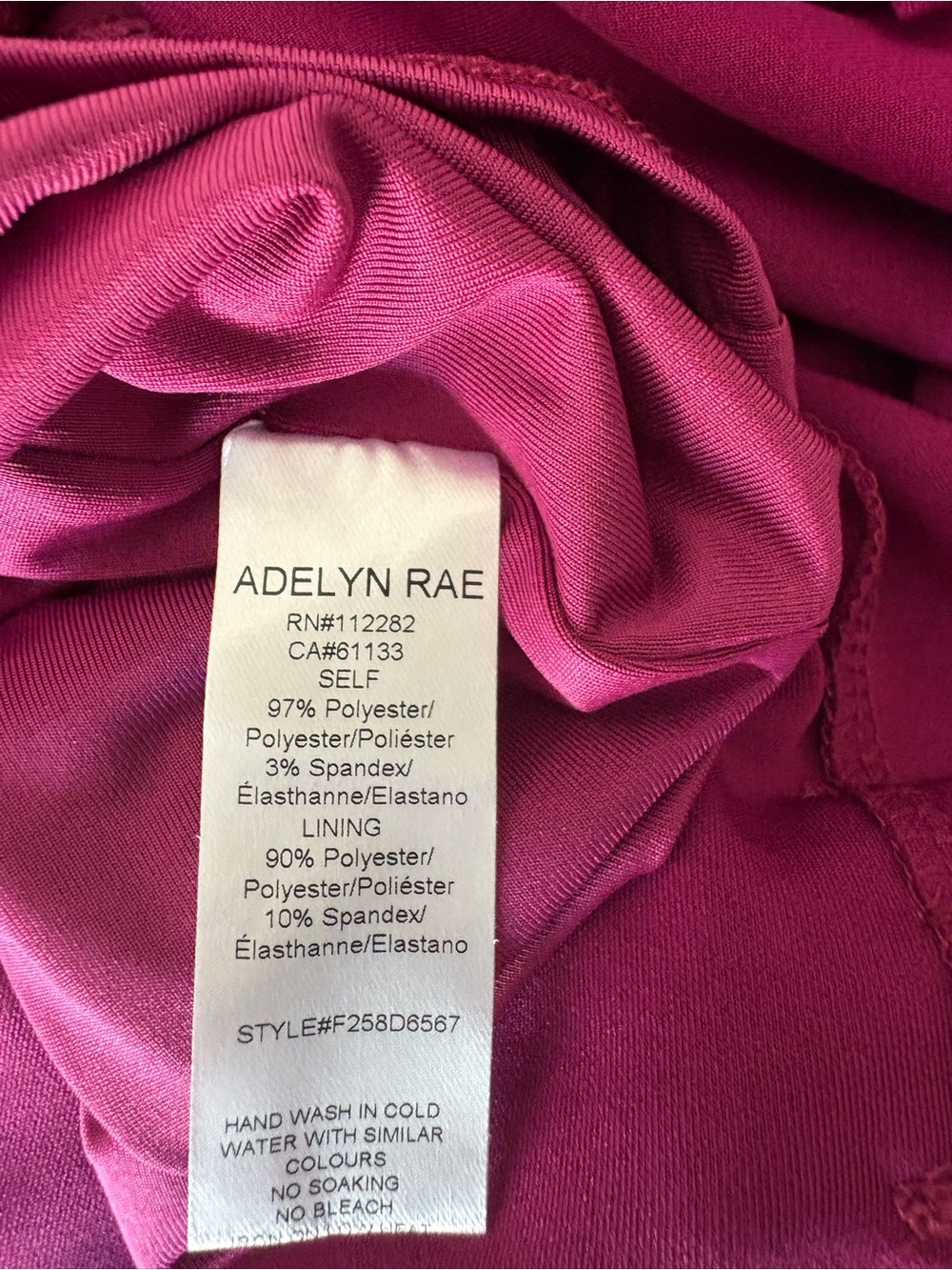 Adelyn Rae Magenta Square-Neck Ruffle Hem Mini Dress - Picture 4 of 4